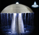 Pilz-Brunnen Edelstahl LED