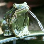 Solarbrunnen Frosch