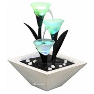 LED Zimmerbrunnen Tulpenform Wasserspiel