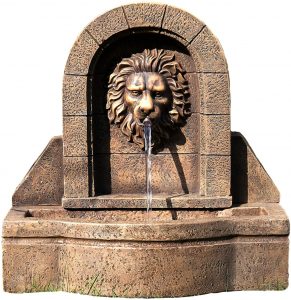  Gartenbrunnen Modell „Leon“ mit Löwenkopf